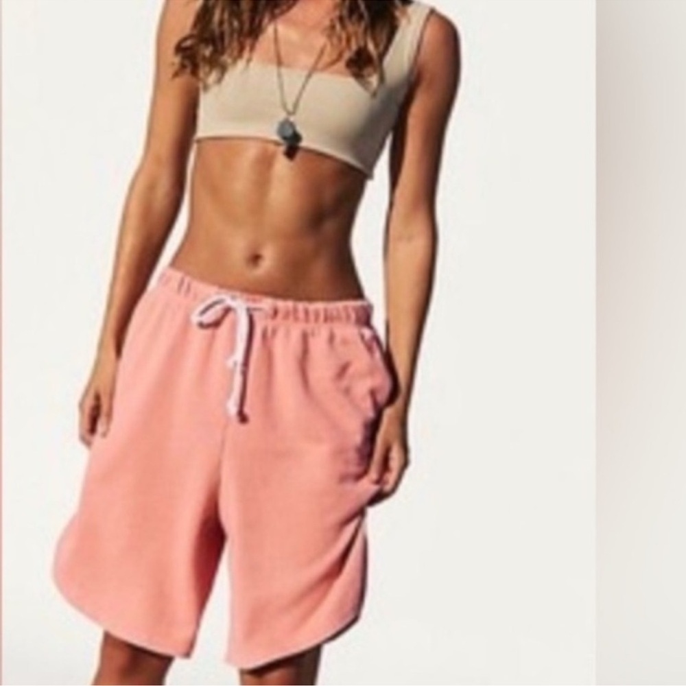 FREE PEOPLE FP Movement - Playbook Shorts - Salmon Size XS Oversized!